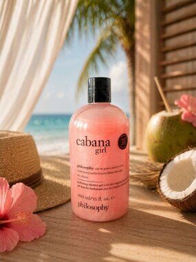 NEW Philosophy Cabana Girl Shampoo Shower Gel & Bubble Bath 16oz 480ml Skin